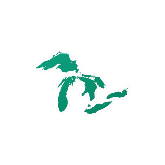 Great Lakes Kiss-Cut Windshield Decal | Emerald Green