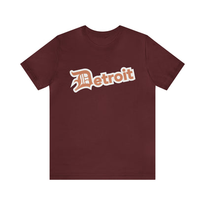 'Detroit' T-Shirt (Copper w/ Old English 'D') | Unisex Standard