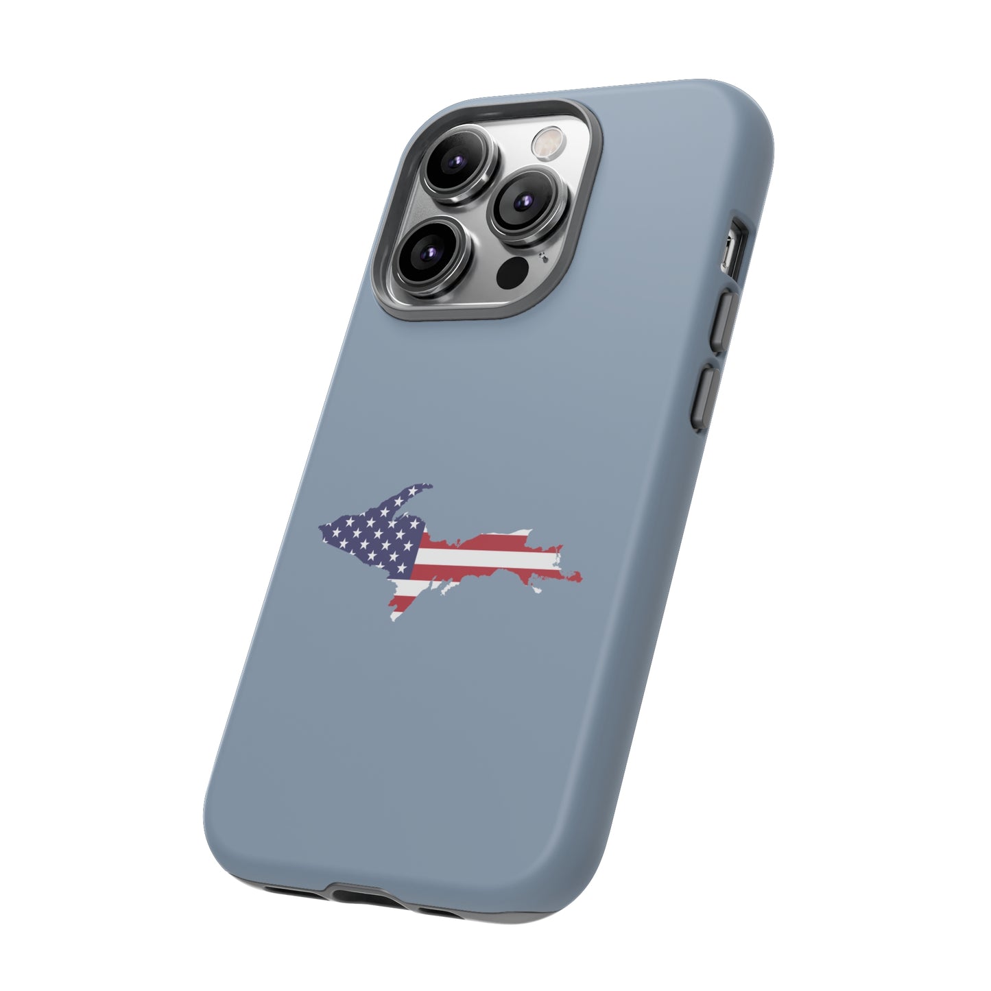 Michigan Upper Peninsula Tough Phone Case (B-24 Liberator Grey w/ UP USA Outline) | Apple iPhone