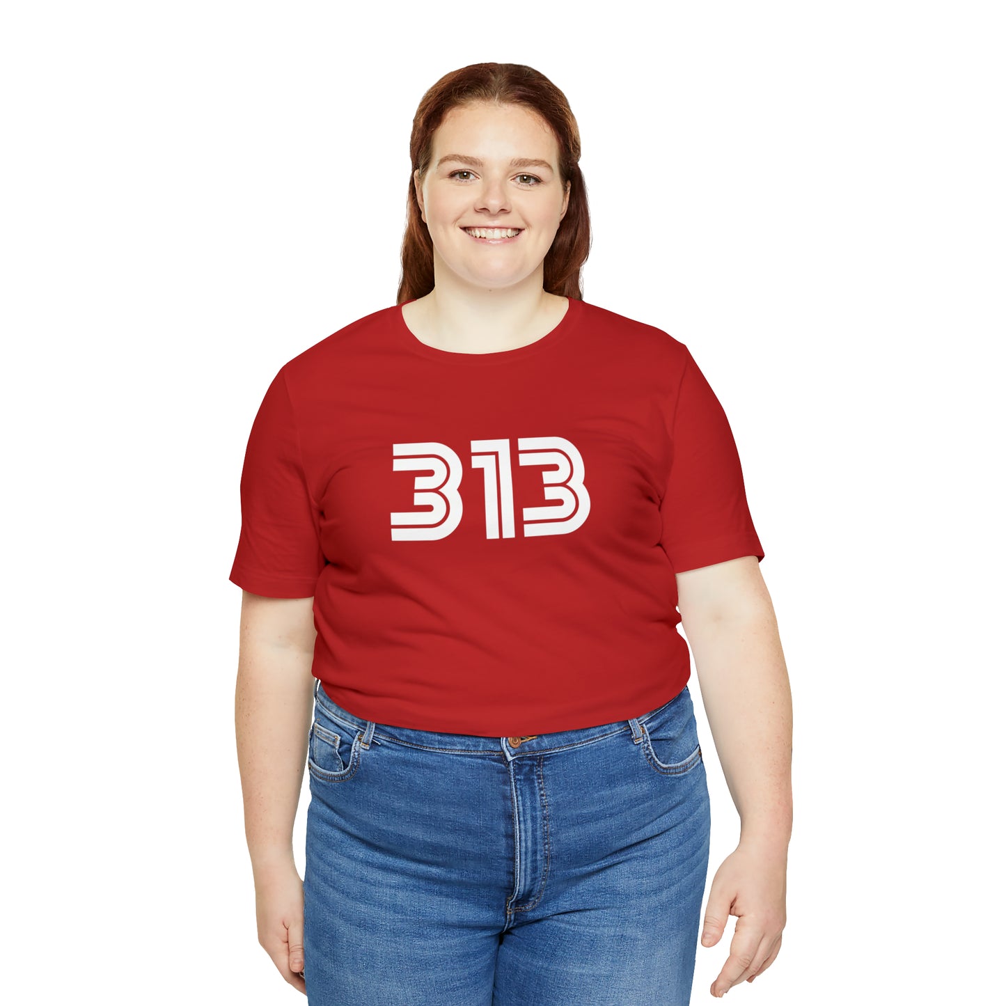 Detroit '313' T-Shirt (1970s Audiophile Font) | Unisex Standard Fit