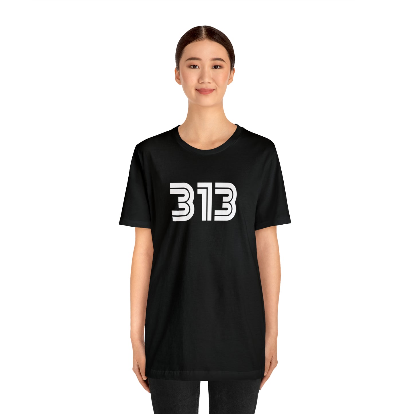 Detroit '313' T-Shirt (1970s Audiophile Font) | Unisex Standard Fit