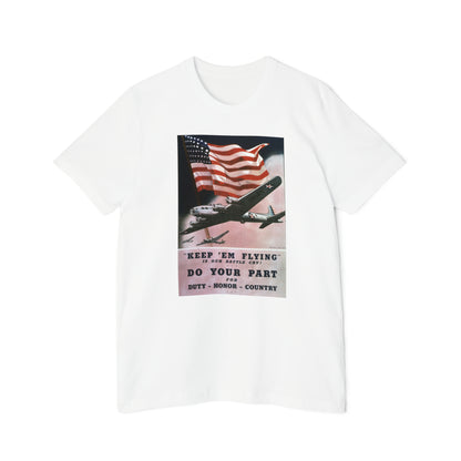 'Keep 'Em Flying' Poster T-Shirt (Smith, 1942) | Made in USA