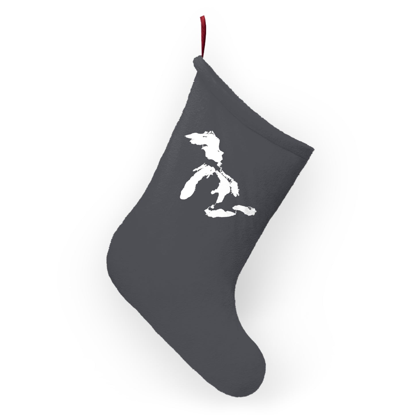 Great Lakes Christmas Stocking | Iron Ore Grey