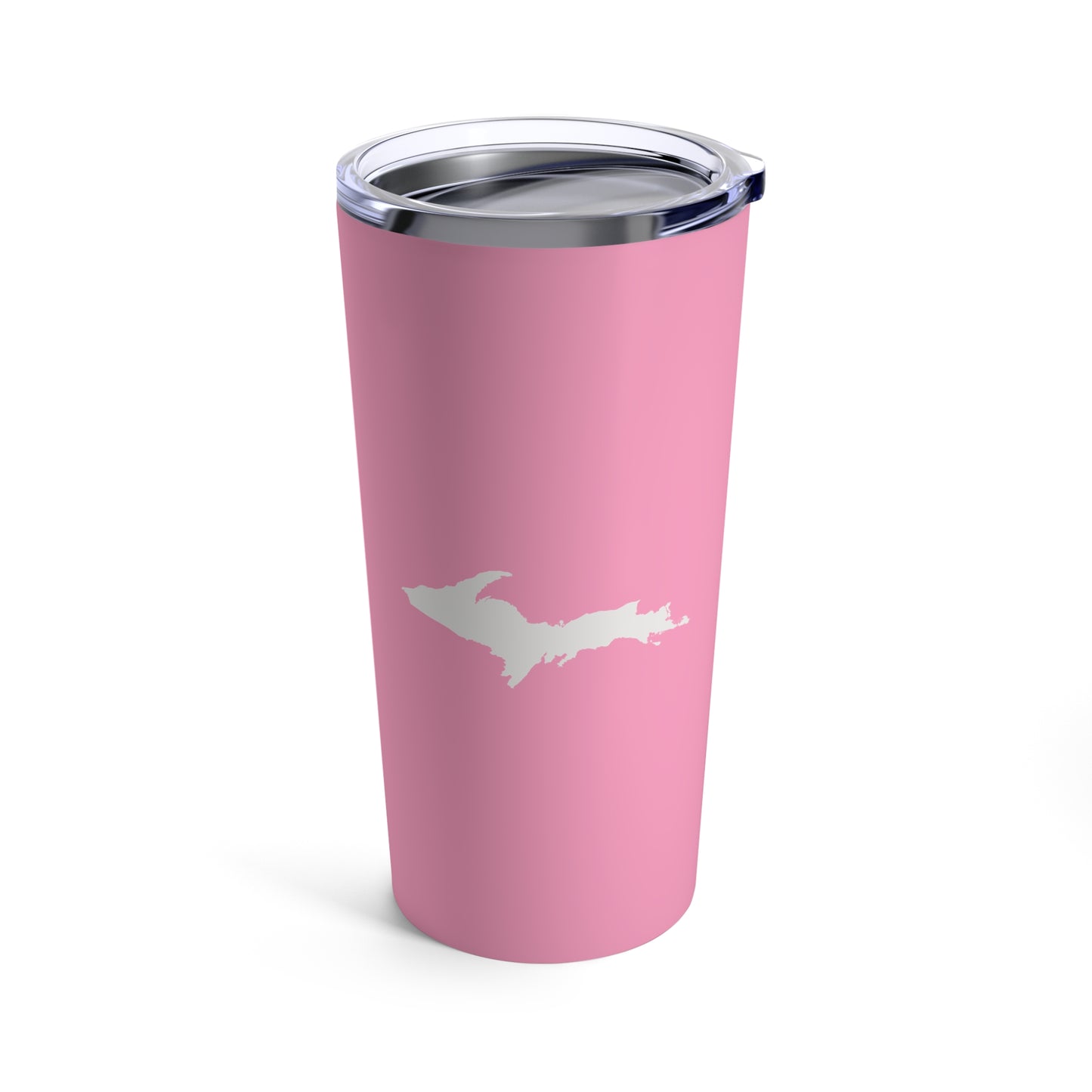 Michigan Upper Peninsula Tumbler (w/ UP Outline) | '67 Caddie Pink - 20oz