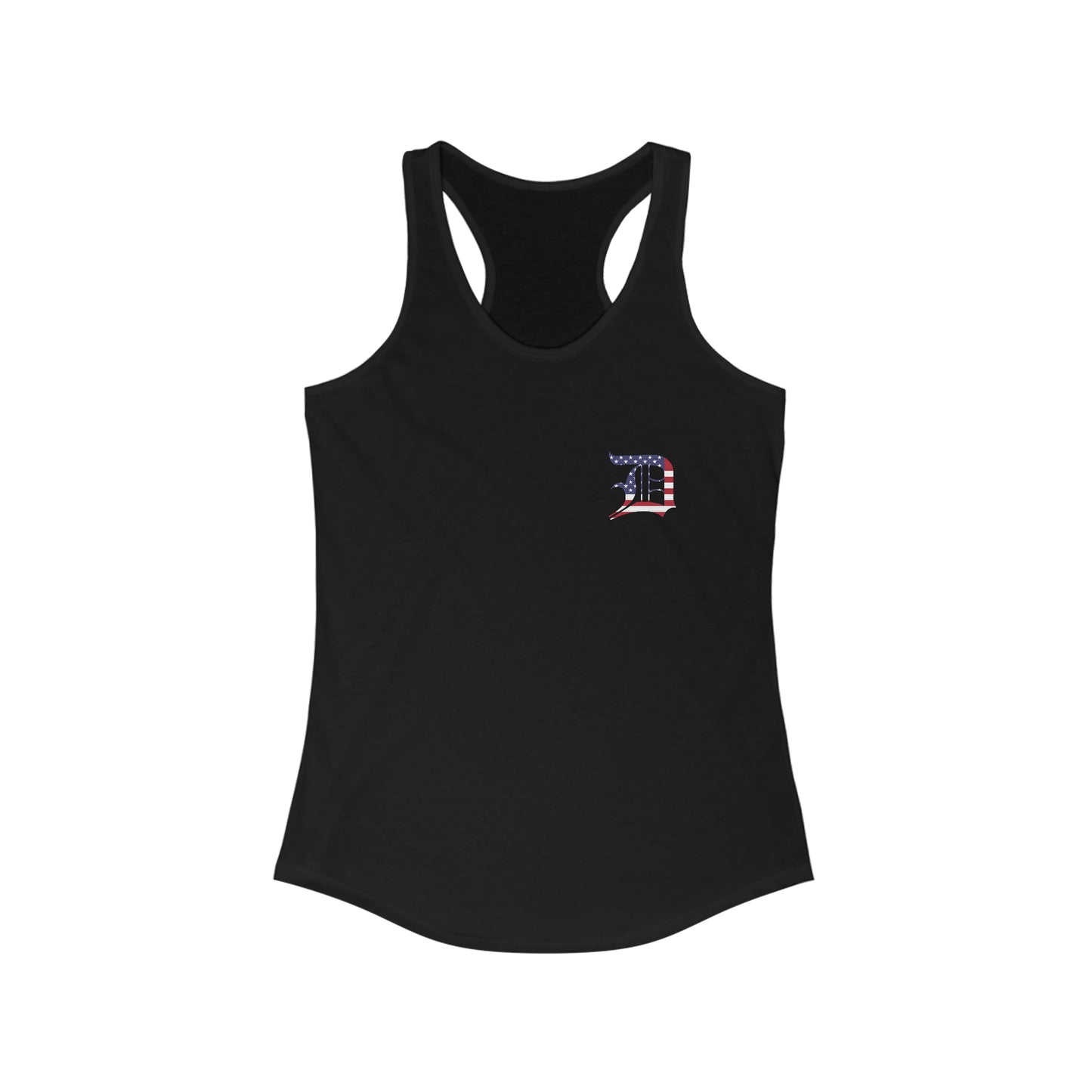 Detroit 'Old English D' Tank Top (Mini Patriotic 'D') | Women's Racerback