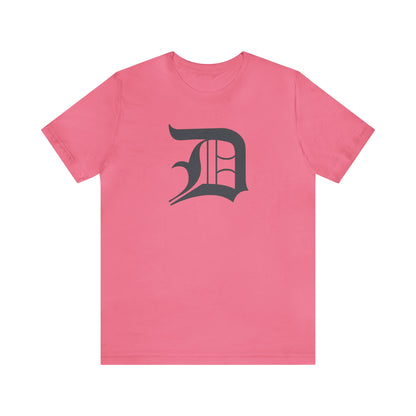 Detroit 'Old English D' T-Shirt (Iron Ore Grey) | Unisex Standard