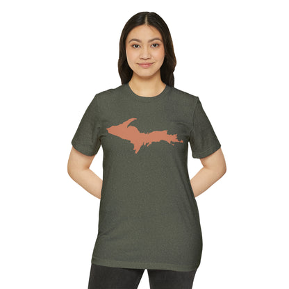 Michigan Upper Peninsula T-Shirt (w/ Copper UP Outline) | Unisex Recycled Organic