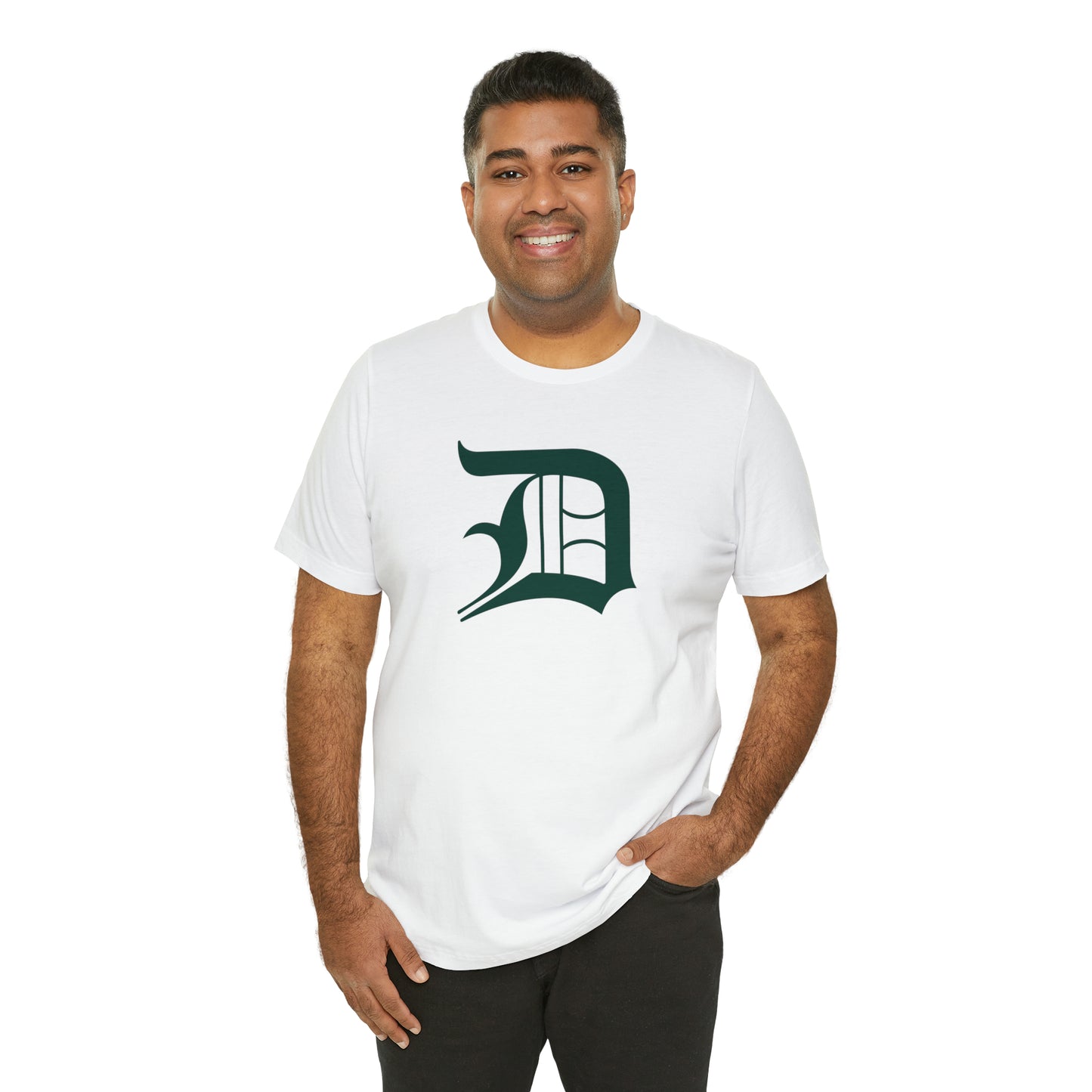 Detroit 'Old English D' T-Shirt (Laconic Green) | Unisex Standard