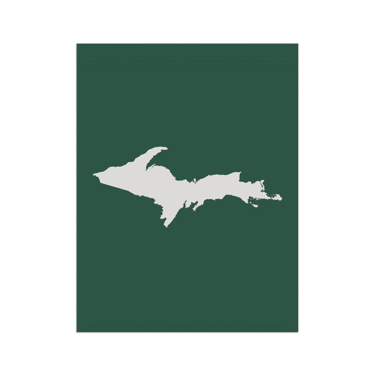 Michigan Upper Peninsula Home & Garden Flag (w/ UP Outline) | Superior Green