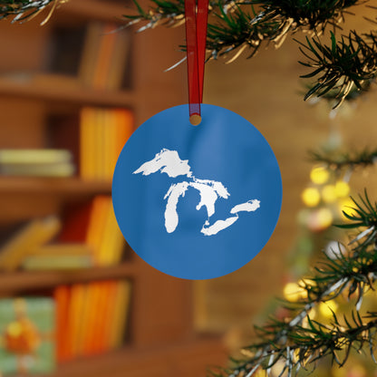 Great Lakes Christmas Ornament | Metal - Azure