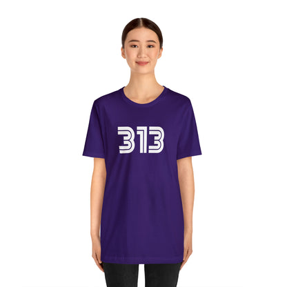 Detroit '313' T-Shirt (1970s Audiophile Font) | Unisex Standard Fit