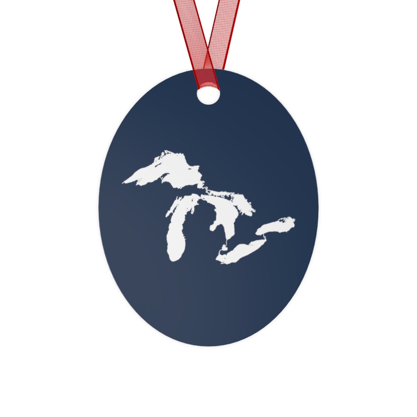 Great Lakes Christmas Ornament | Metal - Navy