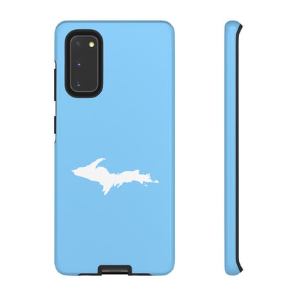 Michigan Upper Peninsula Tough Phone Case (DTW Blue w/ UP Outline) | Samsung & Pixel Android