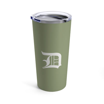 Detroit 'Old English D' Tumbler | Beachgrass Green - 20oz