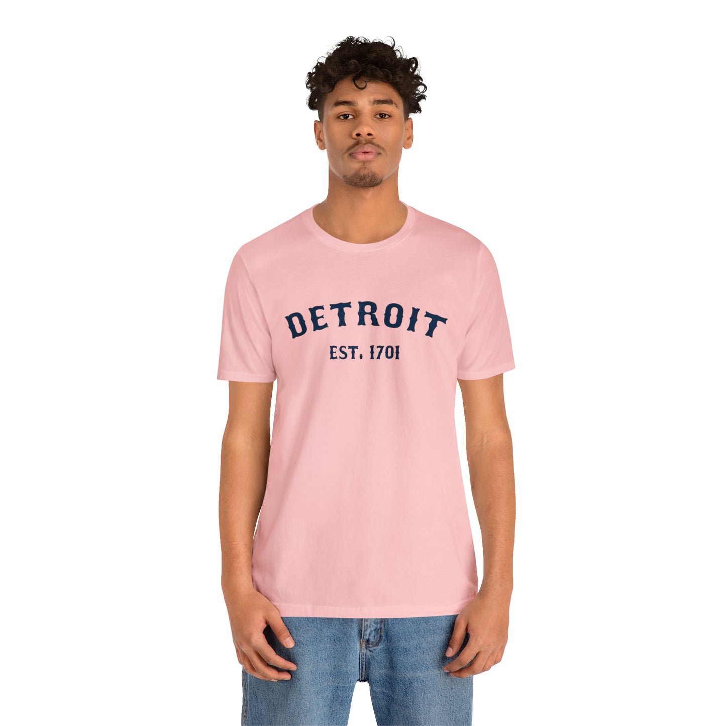 'Detroit EST. 1701' T-Shirt (Ballpark Font) | Unisex Standard