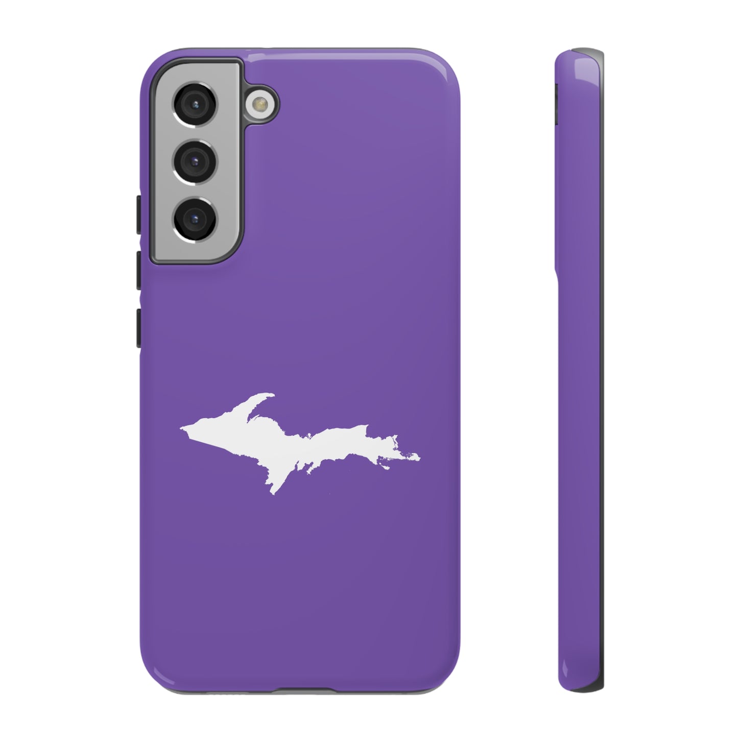 Michigan Upper Peninsula Tough Phone Case (Lake Iris w/ UP Outline) | Samsung & Pixel Android