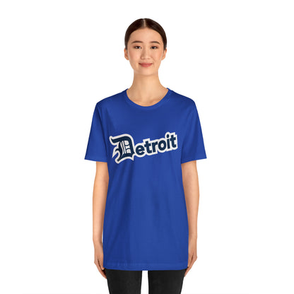 'Detroit' T-Shirt (Navy w/ Old English 'D') | Unisex Standard