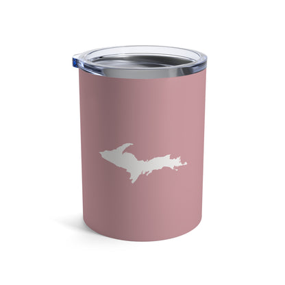 Michigan Upper Peninsula Tumbler (w/ UP Outline) | Cherry Blossom Pink - 10oz