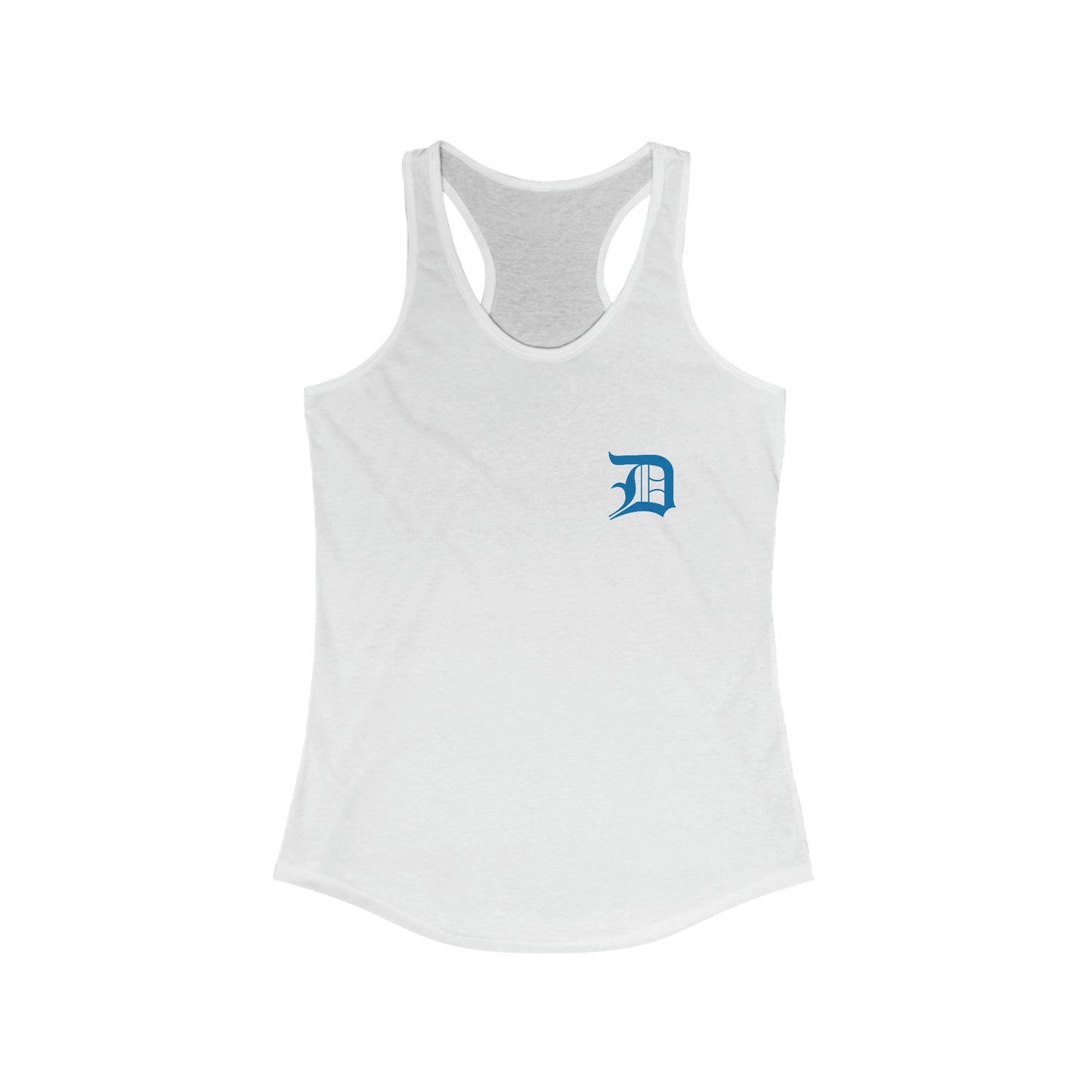 Detroit 'Old English D' Tank Top (Mini Azure 'D') | Women's Racerback