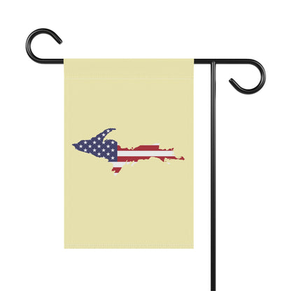 Michigan Upper Peninsula Home & Garden Flag (w/ UP USA Flag) | Canary Yellow