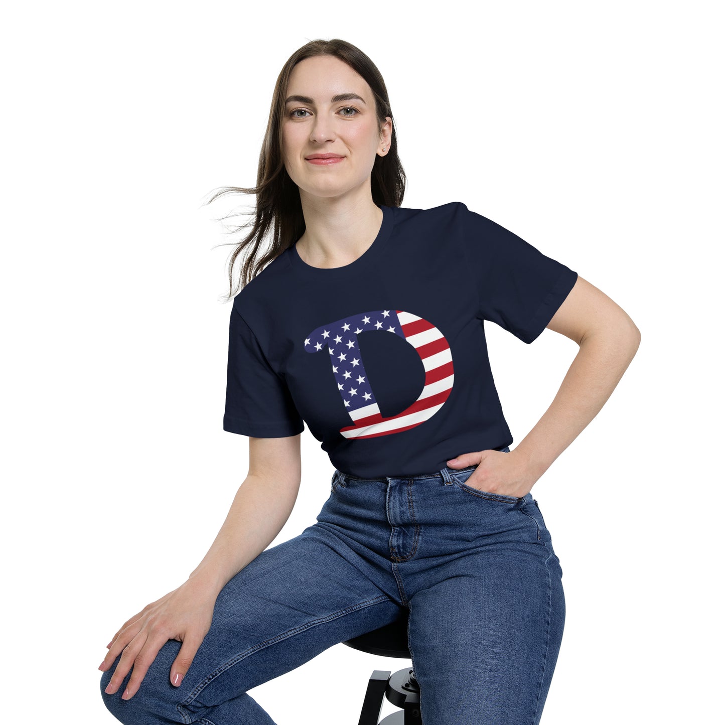 Detroit 'Old French D' T-Shirt (Patriotic Edition) | Made in USA