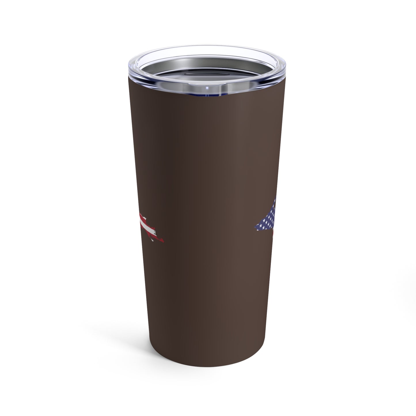 Michigan Upper Peninsula Tumbler (w/ UP USA Flag) | Hickory Color - 20oz