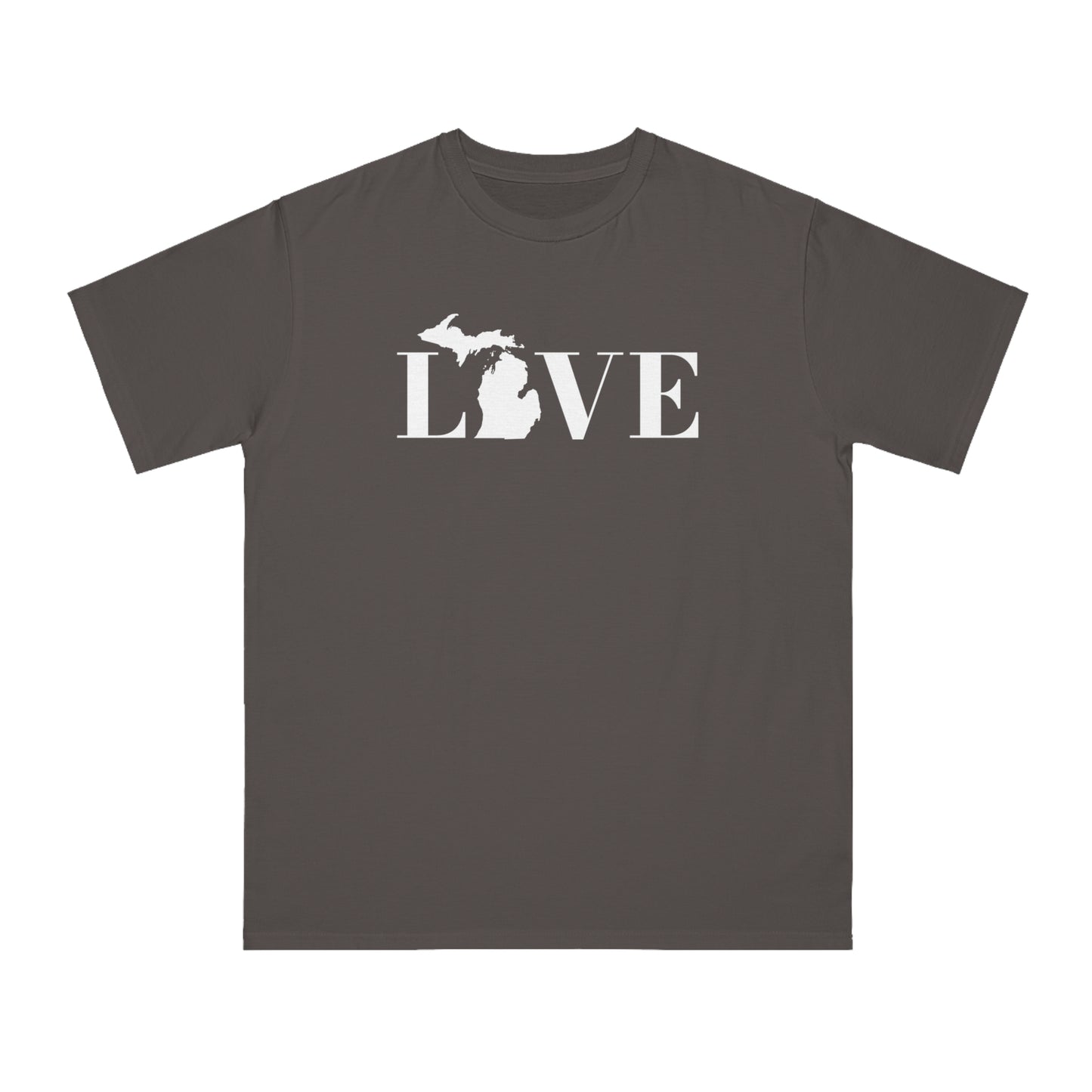 Michigan 'Love' T-Shirt (Didone Font) | Unisex Organic