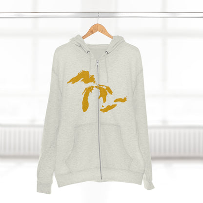 Great Lakes Hoodie (Gold) | Unisex Full Zip