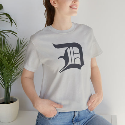 Detroit 'Old English D' T-Shirt (Iron Ore Grey) | Unisex Standard