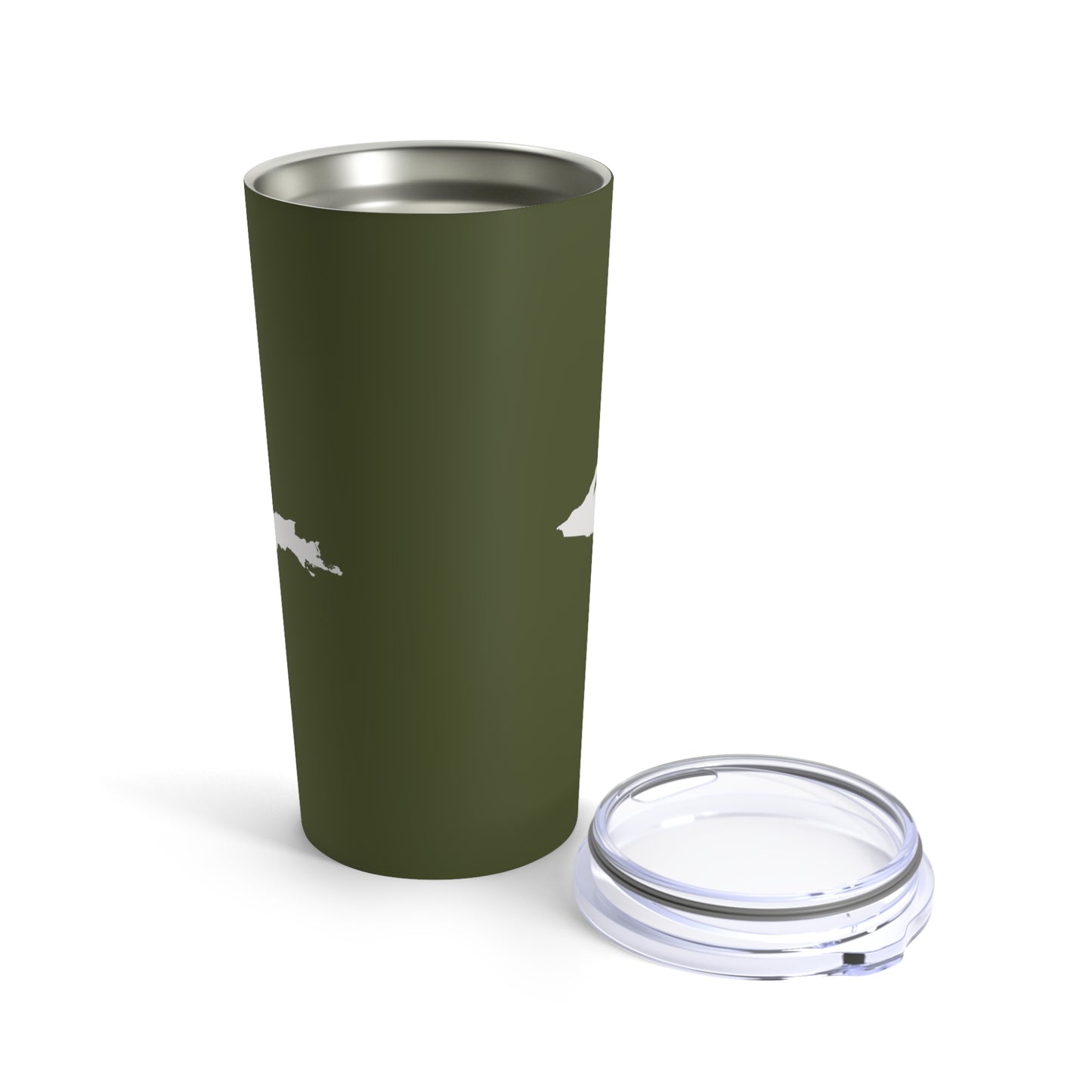 Michigan Upper Peninsula Tumbler (w/ UP Outline) | Army Green - 20oz