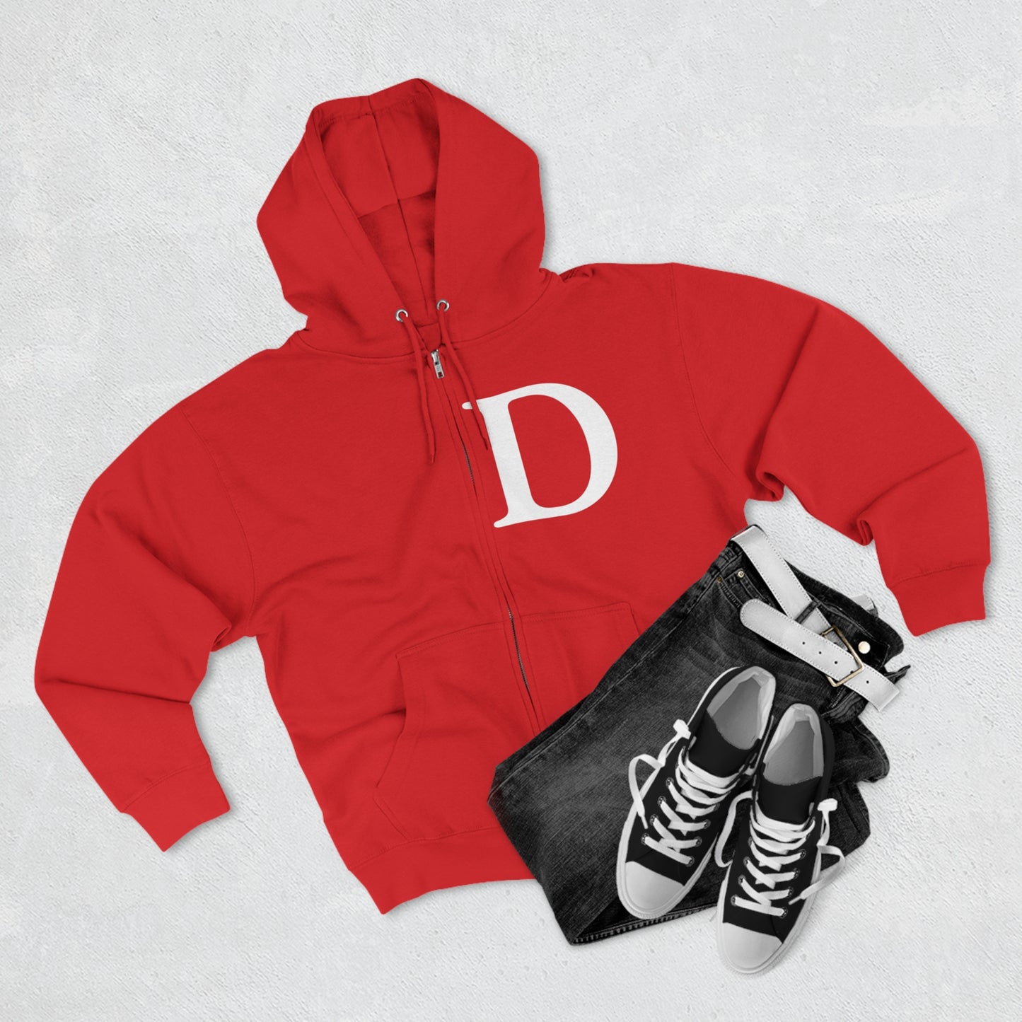 Detroit 'Old French D' Full-Zip Hoodie