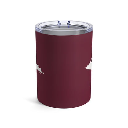 Michigan Upper Peninsula Tumbler (w/ UP Outline) | Old Mission Burgundy - 10oz