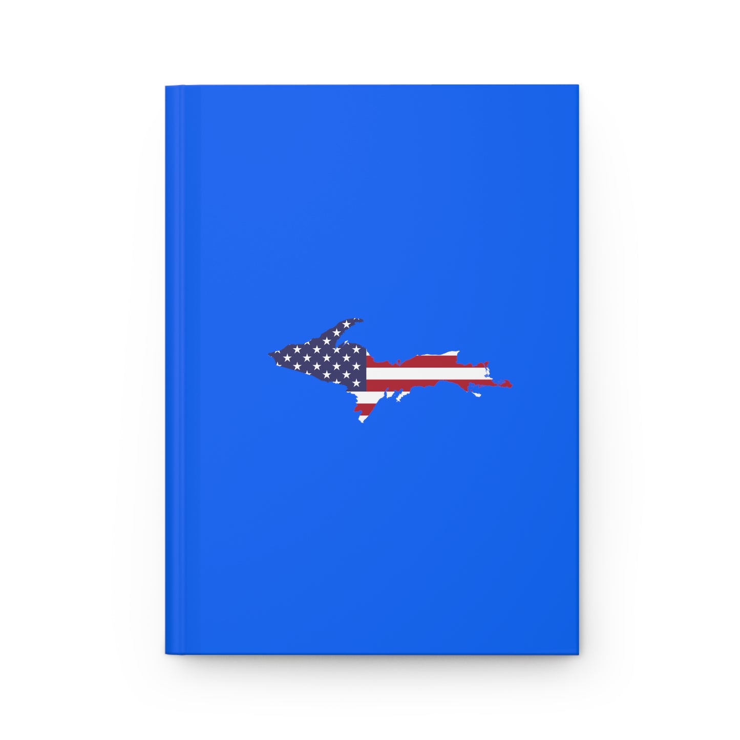 Michigan Upper Peninsula Hardcover Journal (w/ UP USA Flag) | Ruled - Motor Town Blue