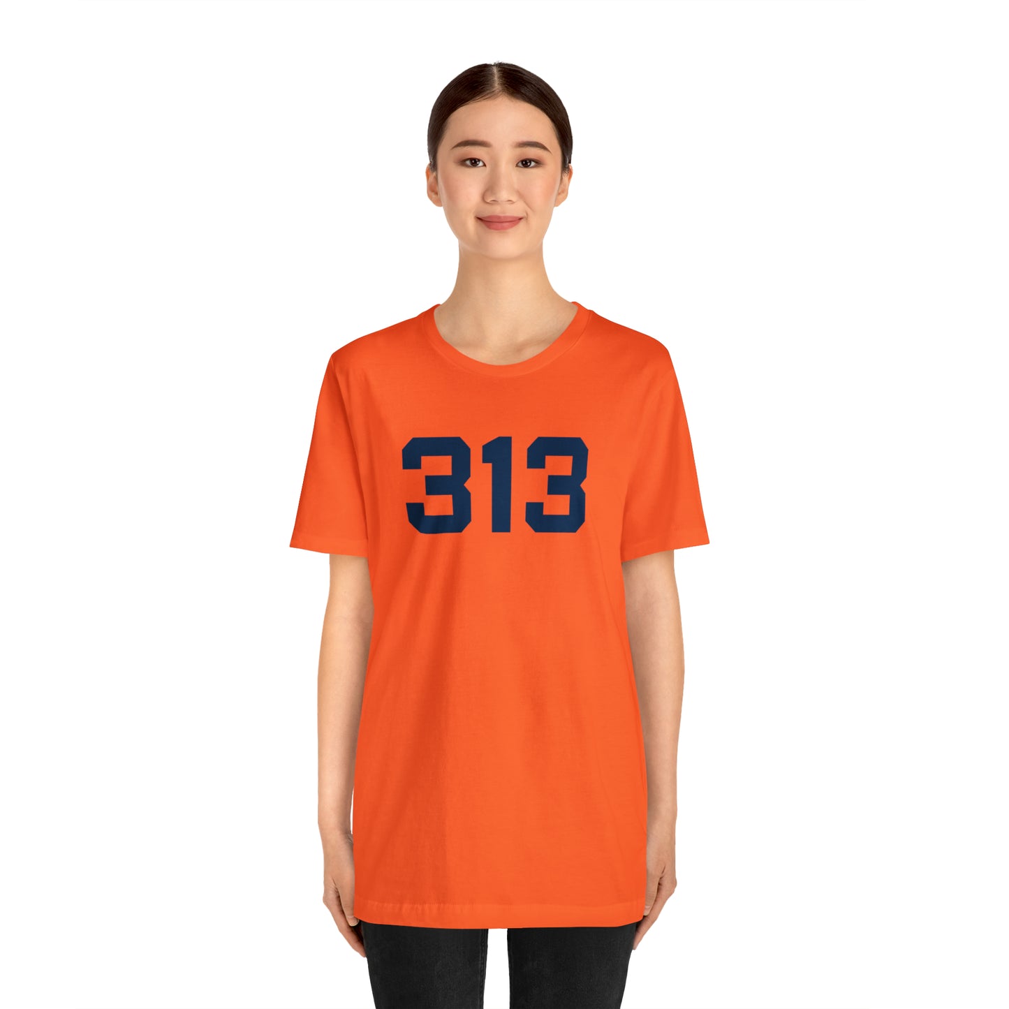 Detroit '313' T-Shirt (Athletic Font) | Unisex Standard Fit