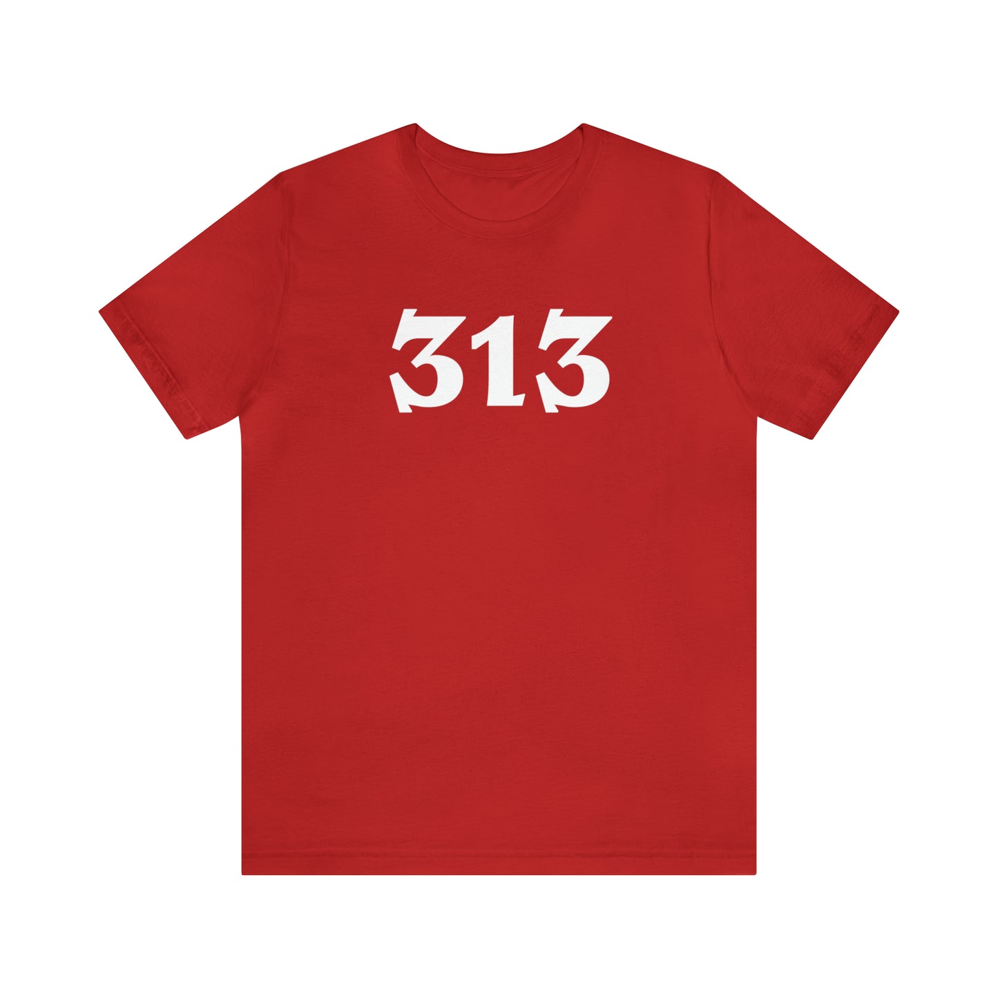 Detroit '313' T-Shirt (Angry Serif Font) | Unisex Standard Fit