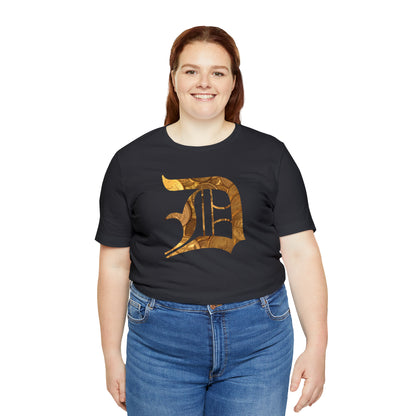 Detroit 'Old English D' T-Shirt (Gold Bullion Edition) | Unisex Standard