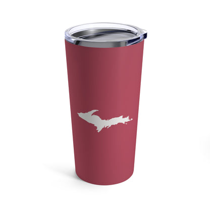 Michigan Upper Peninsula Tumbler (w/ UP Outline) | Popstar Pink - 20oz