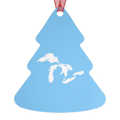 Great Lakes Christmas Ornament | Metal - DTW Blue