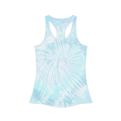 Michigan Upper Peninsula Tank Top (w/ Orange UP Outline) | Tie-Dye Racerback