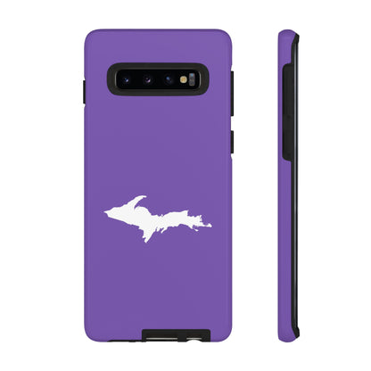 Michigan Upper Peninsula Tough Phone Case (Lake Iris w/ UP Outline) | Samsung & Pixel Android