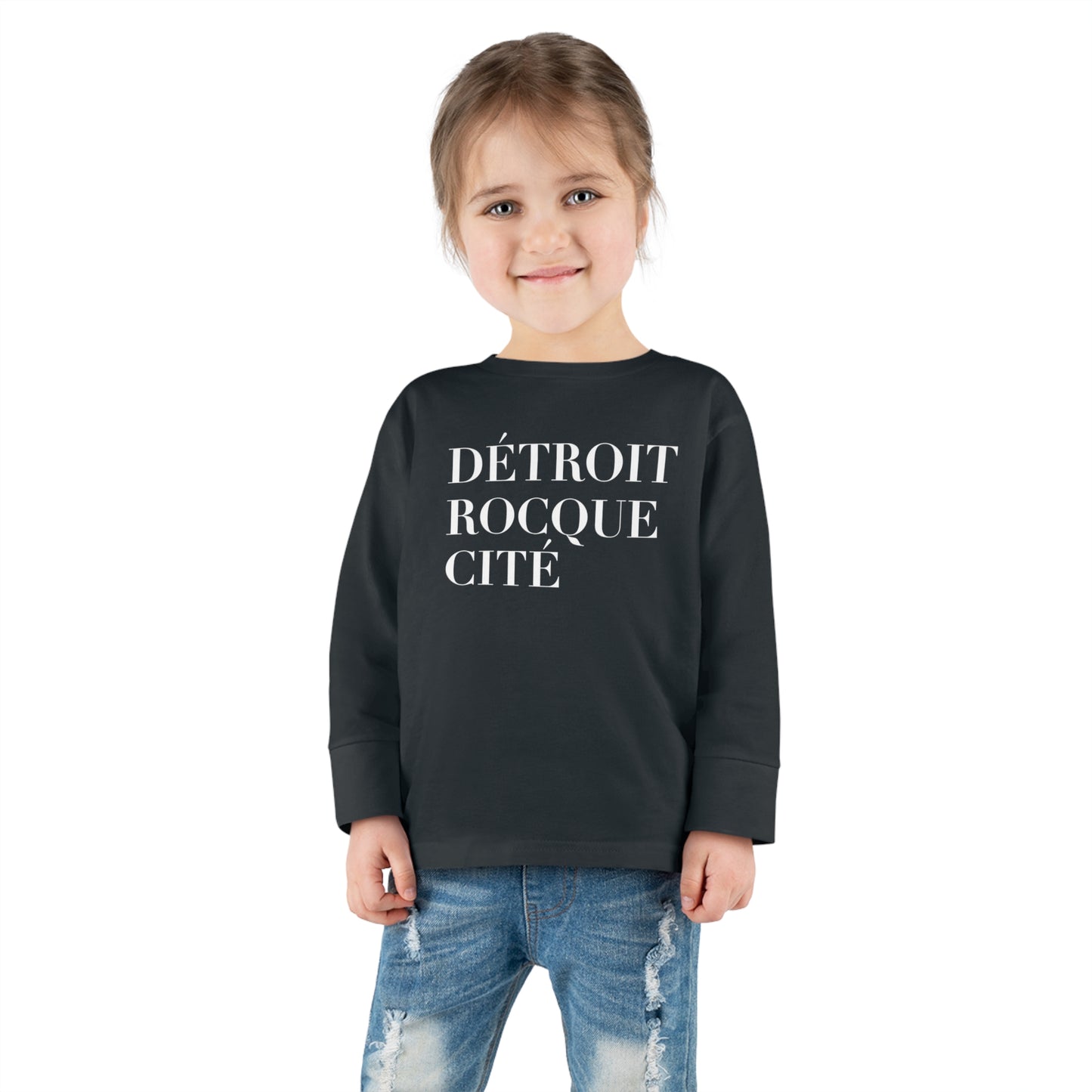 'Détroit Rocque Cité' T-Shirt | Toddler Long Sleeve