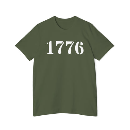 '1776' T-Shirt (Army Stencil Font) | Made in USA