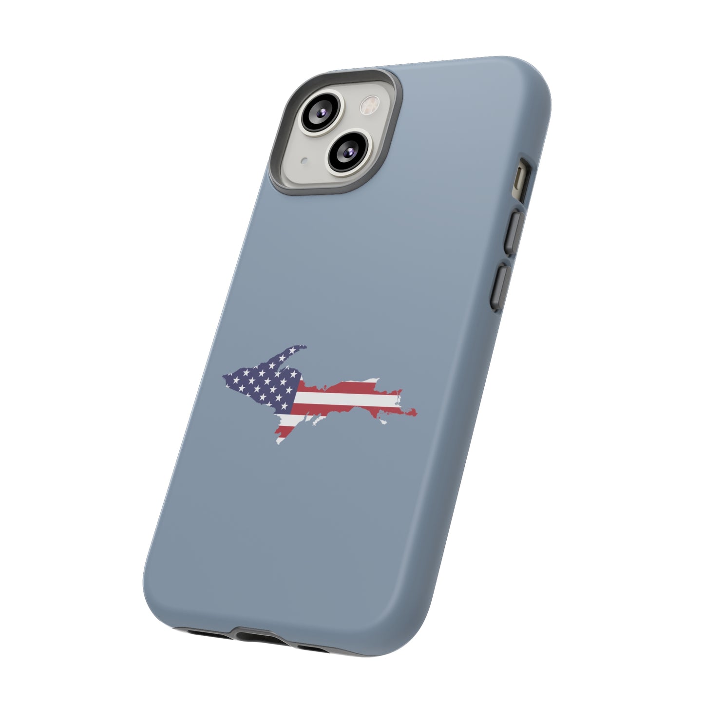 Michigan Upper Peninsula Tough Phone Case (B-24 Liberator Grey w/ UP USA Outline) | Apple iPhone