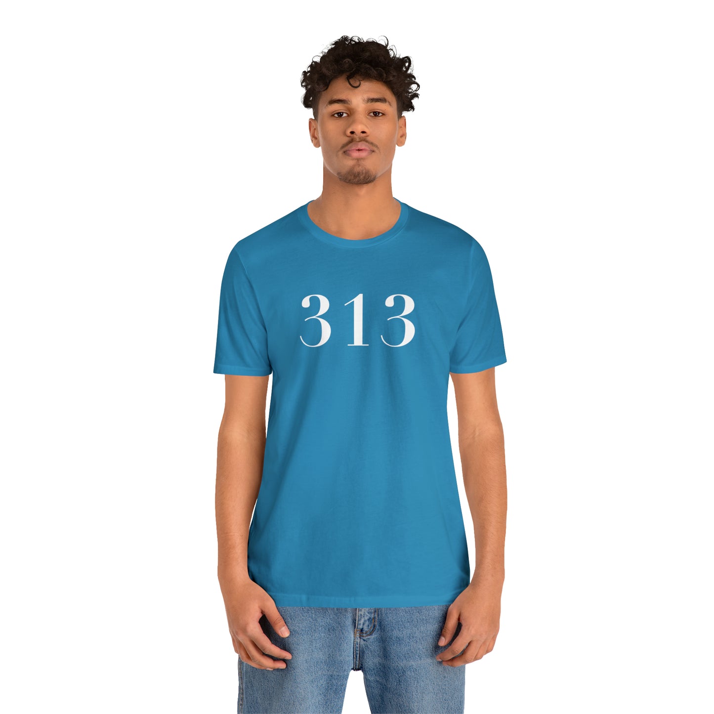 Detroit '313' T-Shirt (Didot Font) | Unisex Standard Fit