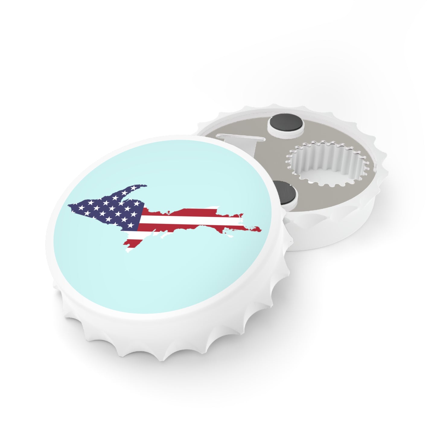 Michigan Upper Peninsula Bottle Opener (w/ UP USA Flag ) | Cyan