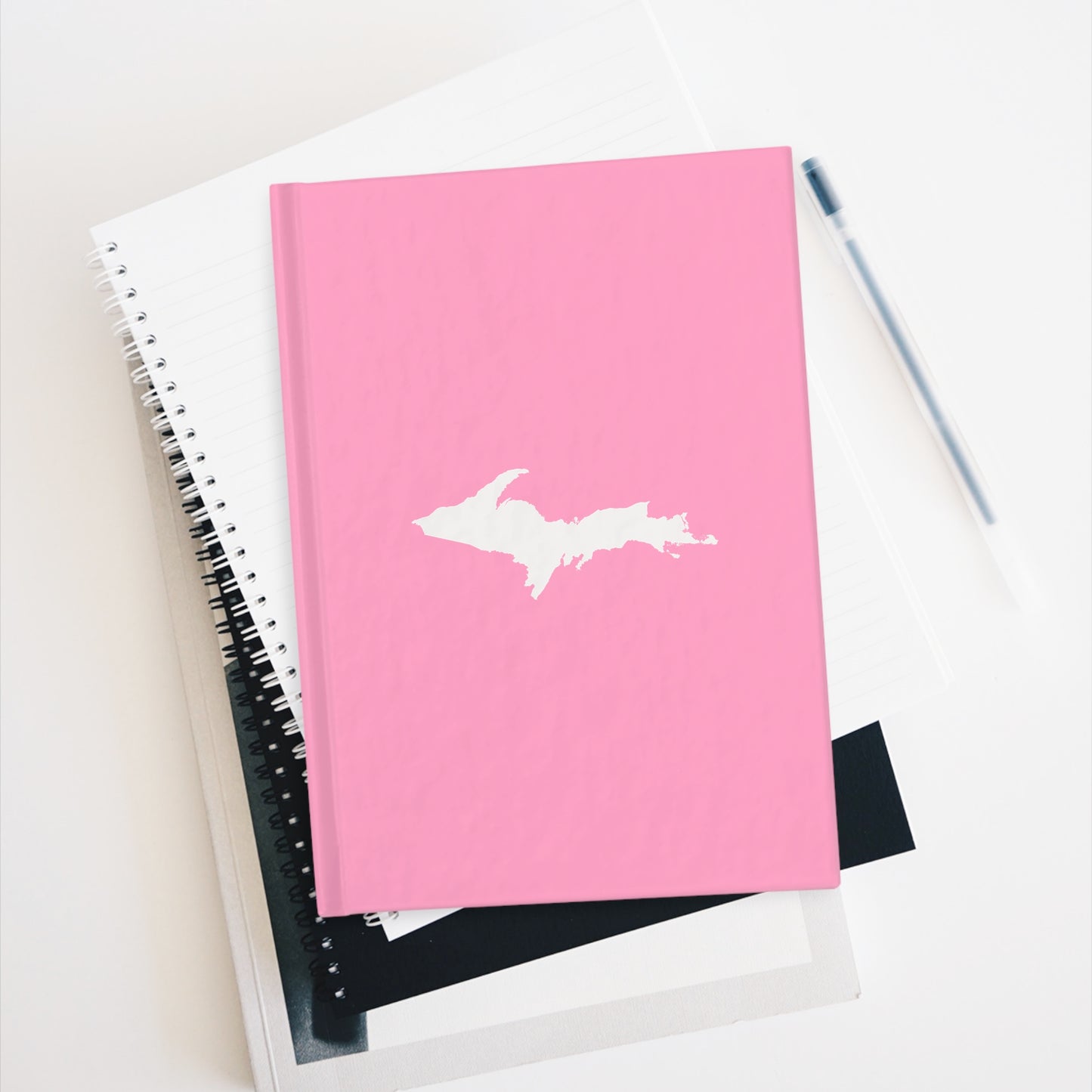 Michigan Upper Peninsula Blank Sketchbook (w/ UP Outline) | '67 Caddie Pink