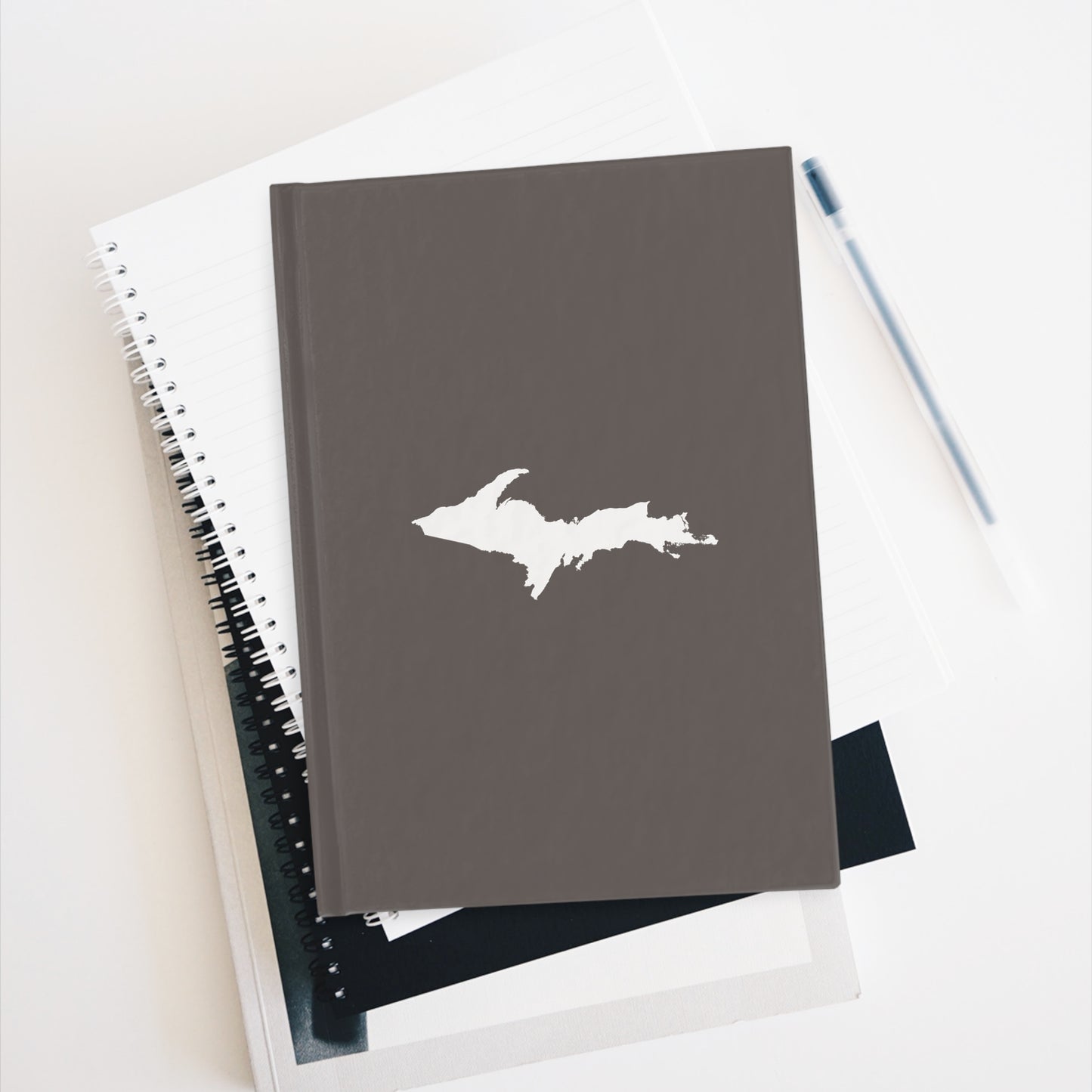 Michigan Upper Peninsula Blank Sketchbook (w/ UP Outline) | Warren Tank Grey