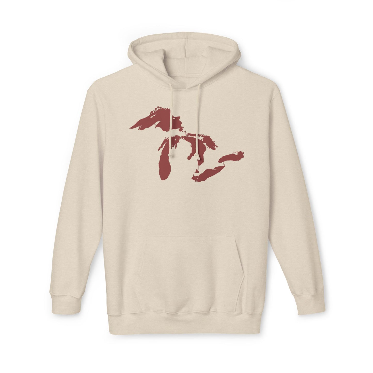 Great Lakes Ultrapremium Hoodie | Made in USA - Ore Dock Red