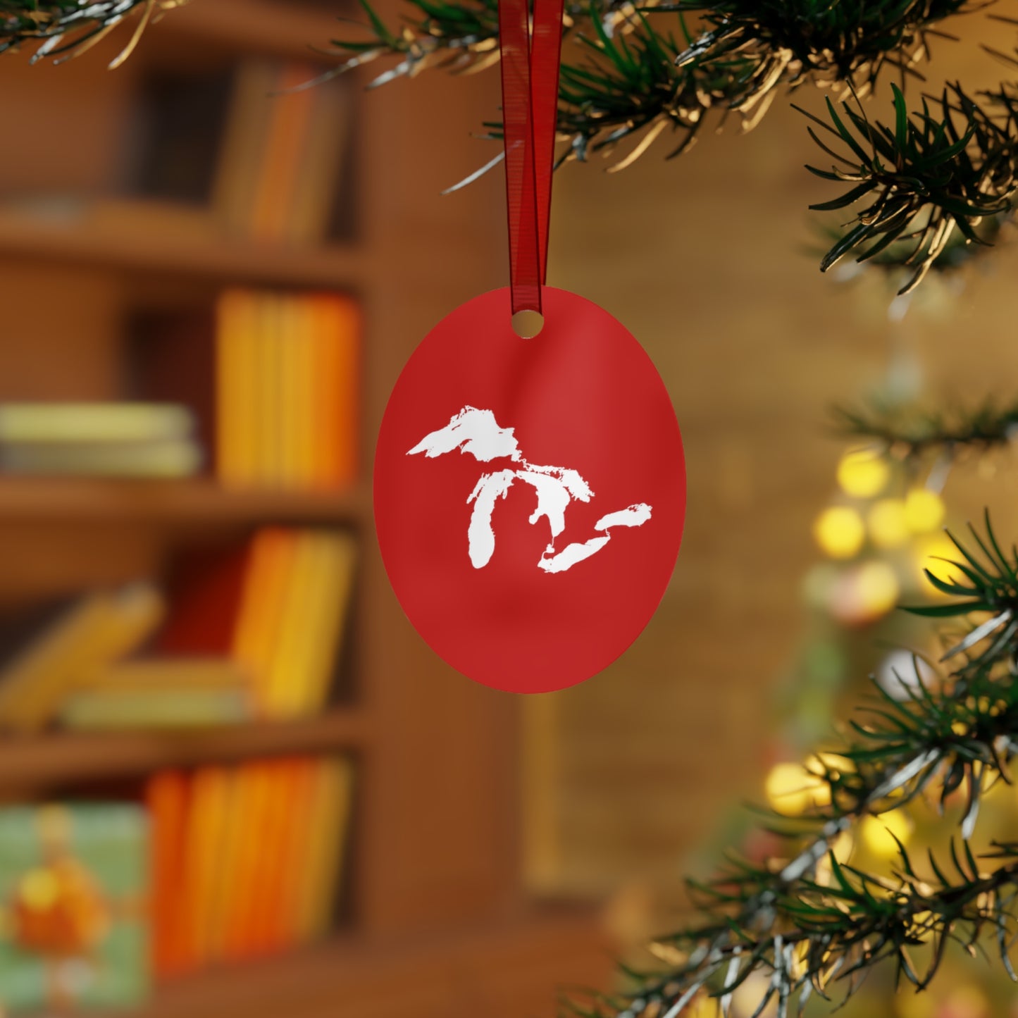 Great Lakes Christmas Ornament | Metal - Santa Red