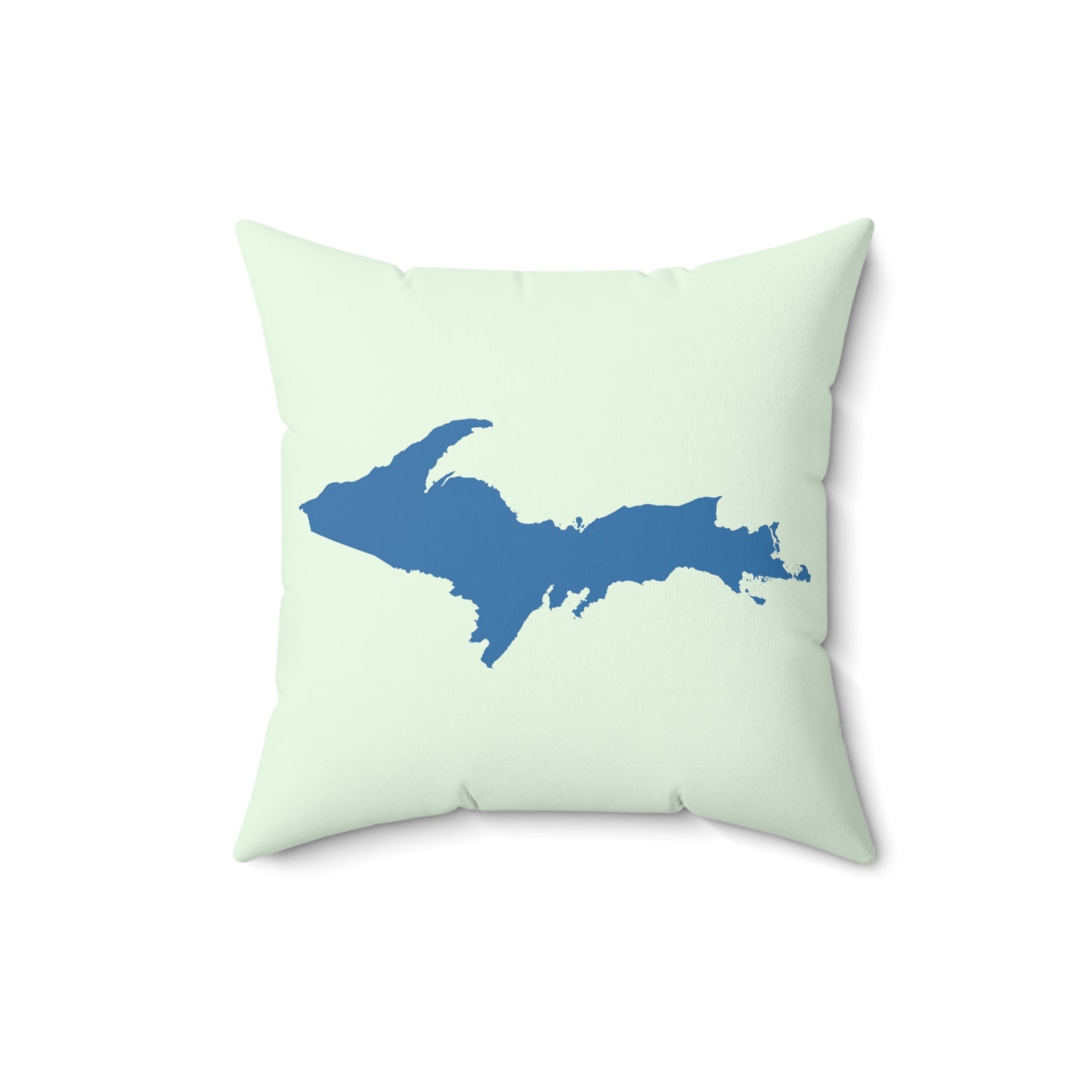 Michigan Upper Peninsula Accent Pillow (w/ UP Outline) | Dew Green